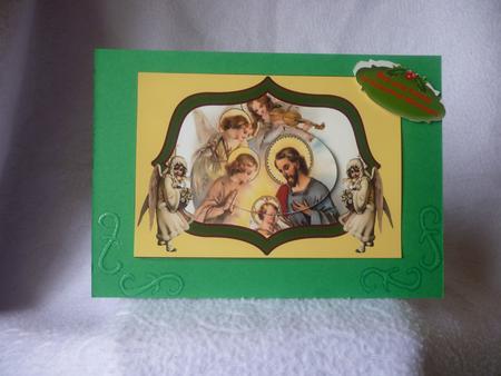May Your Family Be Blessed at Christmas Pyramid by Nicky Croft