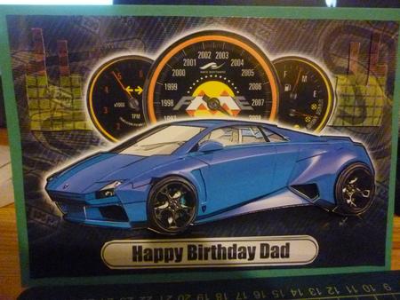 Happy Birthday Dad Lamborghini Embolado Blue Featured Gallery Photo
