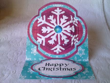 Snowflake Easel Card Kit by Nicky Croft