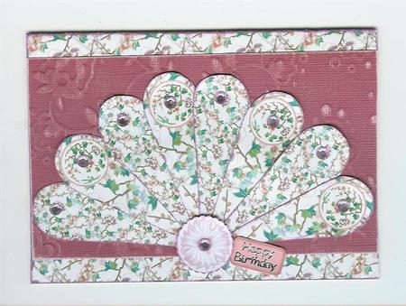 Oriental Blossom Fan by Nicky Mason