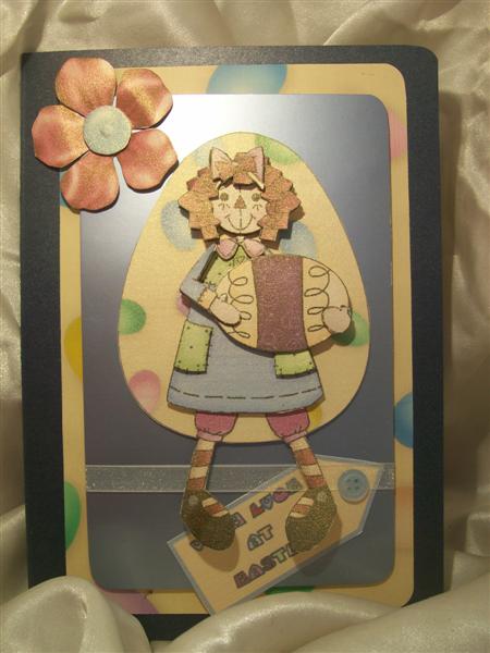 Easter Annie with Dangly Legs by Nicky Mason