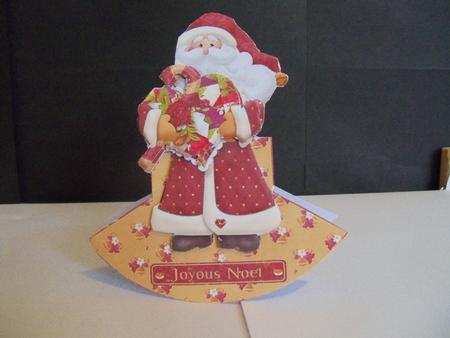 Tapestry Santa Rocker Card by Nikki Bevan