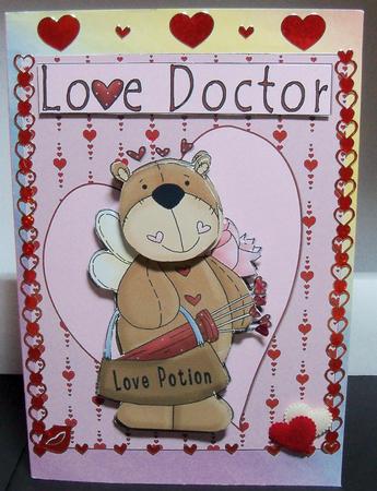 Love Doctor Cute Teddy Valentines by Nikki Bevan