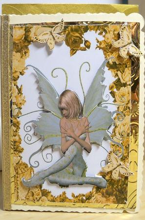 Pretty Fairy in Autumn Frame by Nikki Bevan