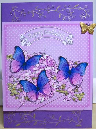Butterflies Fan Pyramage Topper by Nikki Bevan