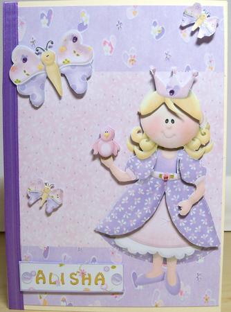 Little Princess with a Bird & Butterfly by Nikki Bevan