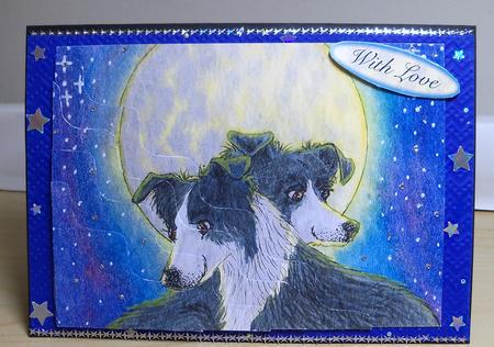 By the Light of the Moon Wavy Corner Stacker Topper by Nikki Bevan