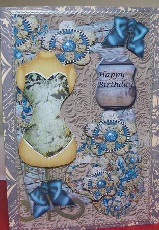 Steampunk Vintage Fashion in Bleu by Nikki Bevan