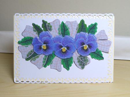Pansies with Lace Featured Gallery Photo