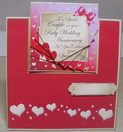 Ruby Anniversary No-hole Over the Edge N Spiral Pyramid by Nikki Bevan