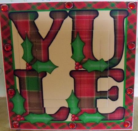 Yule Square Pyramid Topper by Nikki Bevan