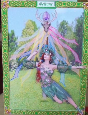 Beltane - Celtic May Day - A5 Card Topper by Nikki Bevan
