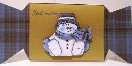 Blue Snowman by Nicola Buckley-Feiven