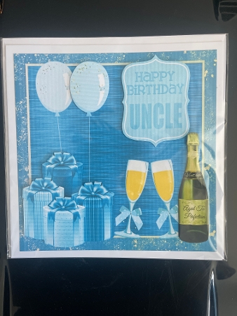 Uncle Birthday card front by Niki Bailey