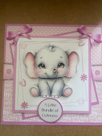 A Baby Girl - Request (7x7 inch card kit) by Niki Bailey