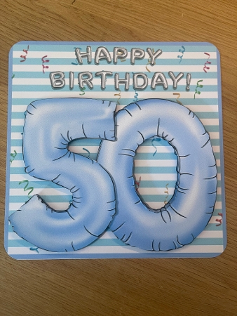 BALLOONS AGE 50 by Niki Bailey