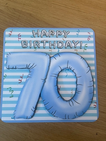 BALLOONS AGE 70 by Niki Bailey
