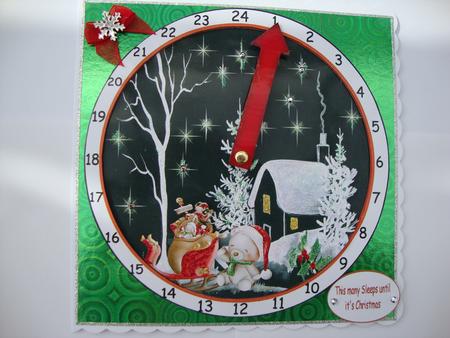 Winters Night Advent Clock by MARION CORBETT