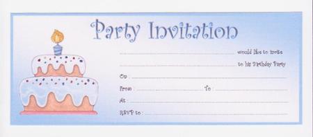 Party Invitations - Birthday Boy by Norma Howgate