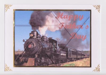 Happy Fathers Day Train Camera Eye by Norma Howgate