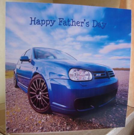 Vw Golf R32 Father's Day Topper 8x8 Inch by Norma Howgate