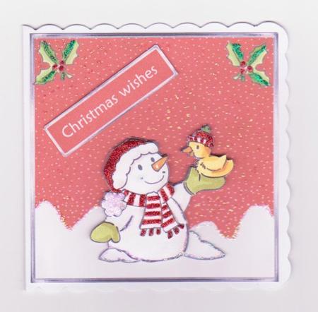 Snowman with His Friend Duck by Norma Howgate