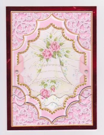 Wedding Bell Ornate 7x5in Wavy Top and Bottom Stacker by Norma Howgate