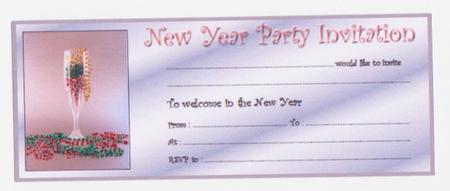 Party Invitations - New Year by Norma Howgate