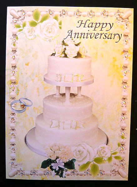 Celebration Anniversary A4 in Pearl Frame by Norma Howgate