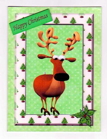 Cute Christmas Reindeer by Norma Howgate