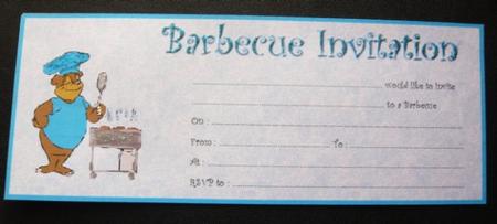 Party Invitations - Barbecue by Norma Howgate