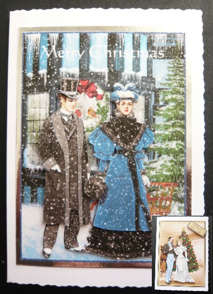 Christmas Decoupage with Insert#2 by Norma Howgate
