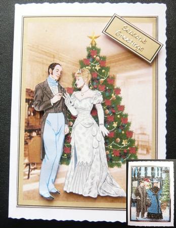 Christmas Decoupage with Insert#3 by Norma Howgate