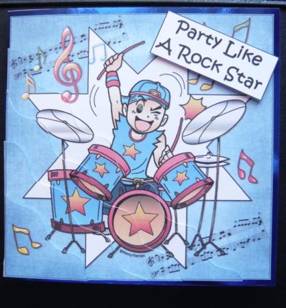 Party Like a Rock Star Boy Side Stacker by Norma Howgate