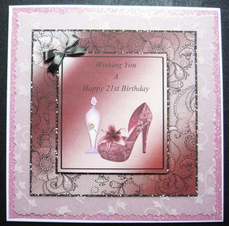 Shoe & Perfume Bottle - 21st Birthday by Norma Howgate