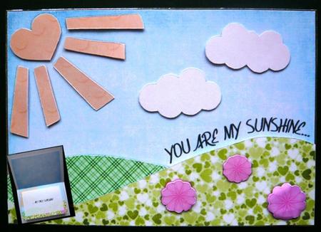 You Are My Sunshine Decoupage Card Front - Summer by Norma Howgate