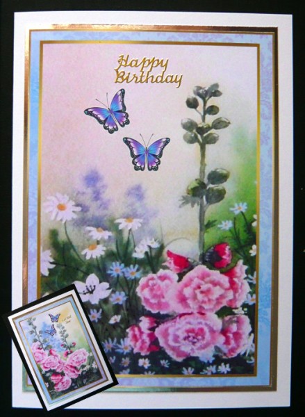 Toppers Garden in Bleu by Norma Howgate