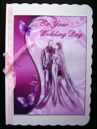 On Your Wedding Day A4 Card Front by Norma Howgate