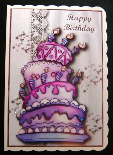 Birthday Cake Topper 3 by Norma Howgate