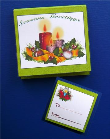 Christmas Candles Post It Note Covers by Norma Howgate