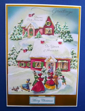 From Our House to Your House Greetings Card by Norma Howgate