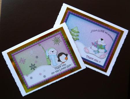 Snowbuddies Thank You Set by Norma Howgate