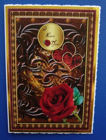 I Love You Husband Birthday/ Anniversary/ Valentine Card F by Norma Howgate