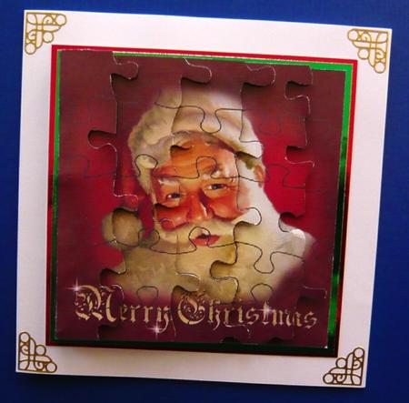 Jigsaw Layers - Victorian Santa by Norma Howgate