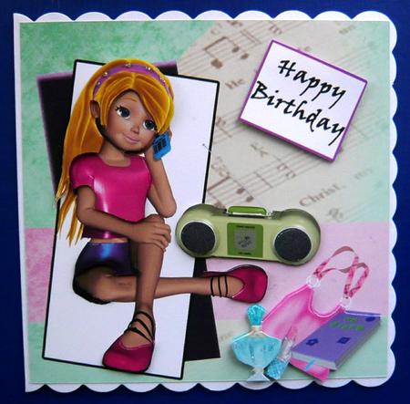 Bumber Kit- 8 Sheets for Teenage Girl Birthdays #1 by Norma Howgate