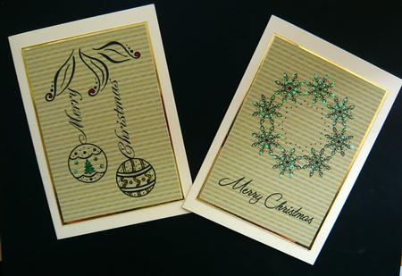 Kraft Paper Christmas Silhouettes 4 by Norma Howgate