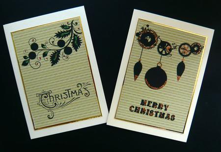 Kraft Paper Christmas Silhouettes 5 by Norma Howgate
