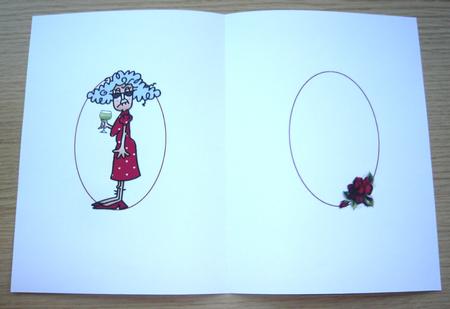 Stella and Her Valentine Glass Insert by Norma Howgate