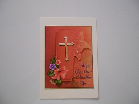 Grace and Peace Sympathy Topper & Insert & Verse by Norma Mann