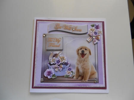 Gorgeous Golden Retriever Puppy Topper for Various Occasions by Norma Mann